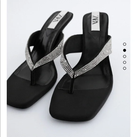 Zara sparkly sandals bloggers favorite - Picture 5 of 10